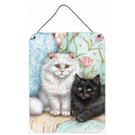 MICASA A Black Cat & a White Cat Wall or Door Hanging Prints MI256530